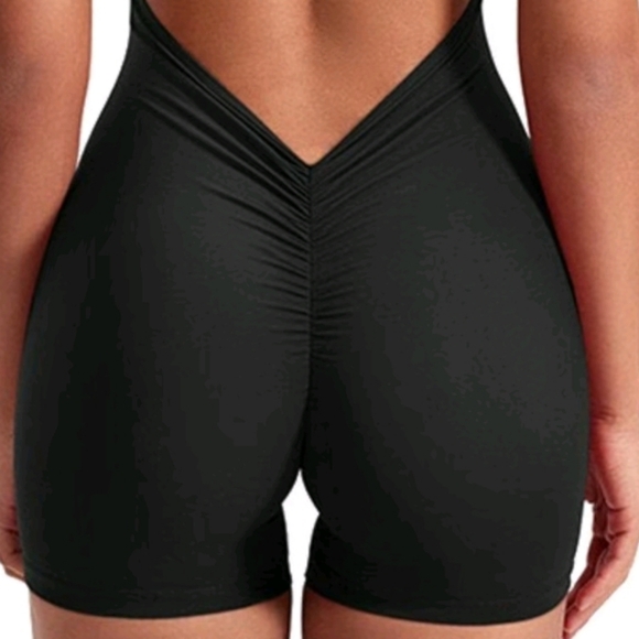 Yoga one piece shorts jumper Size 2XL Black - Picture 14 of 16